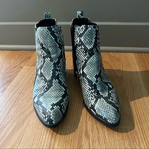 Sam Edelman Snakeskin Boot, 2 inch heeled ankle boot